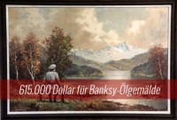 Auktion: Banksys Nazi Landschaftsbild erzielt 615.000 Dollar